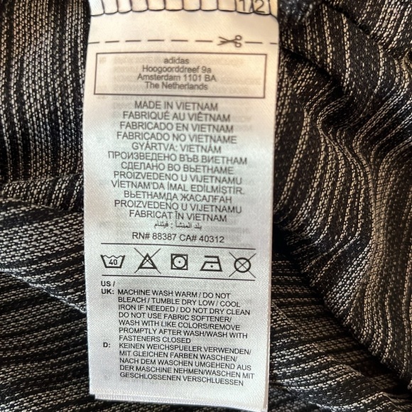 Adidas Golf Polo Short sleeve Space-dyed black & white grey shirt top Size Small - Picture 10 of 12